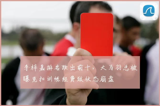李梓嘉排名跌出前十，大马羽总被曝克扣训练经费致状态崩盘