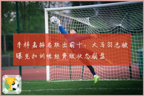 李梓嘉排名跌出前十，大马羽总被曝克扣训练经费致状态崩盘